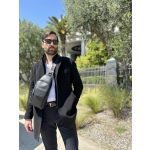 Ανδρικό Τσαντάκι Χιαστί Bull Captain XB 121 Μαύρο | 4 Εξωτερικές Θήκες & Vintage Look