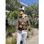 Ανδρικό Τσαντάκι Χιαστί Bull Captain XB 121 Καφέ | 4 Εξωτερικές Θήκες & Vintage Look