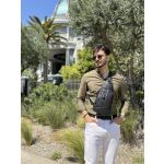 Ανδρικό Τσαντάκι Χιαστί Bull Captain XB 126 Μαύρο | Μεγάλη Χωρητικότητα & Vintage Στυλ