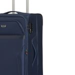 Σετ Βαλίτσες Diplomat ZC998 Μπλε Τριάδα (S, M, L) – Εξαιρετικά Ελαφριές | Υφασμάτινες με 2 Εξωτερικές Τσέπες & 4 Ρόδες